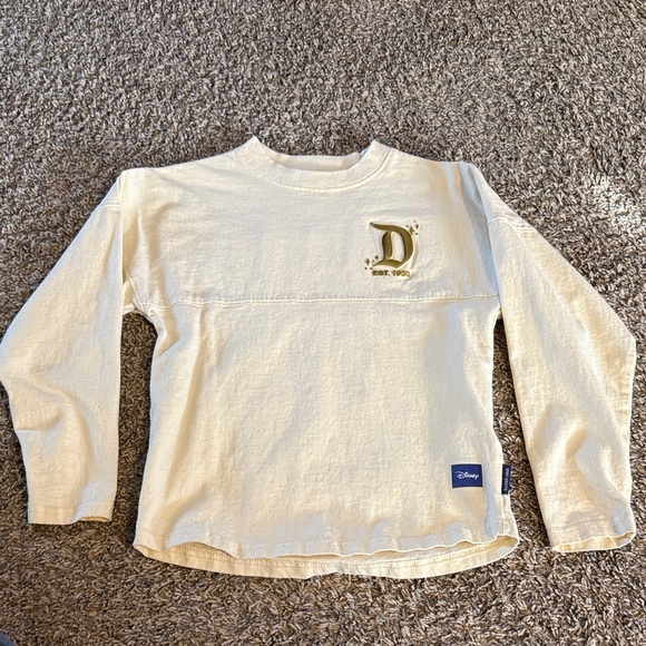 Disney Cream Long Sleeve Tee with Gold Logo - Picture 3 of 3